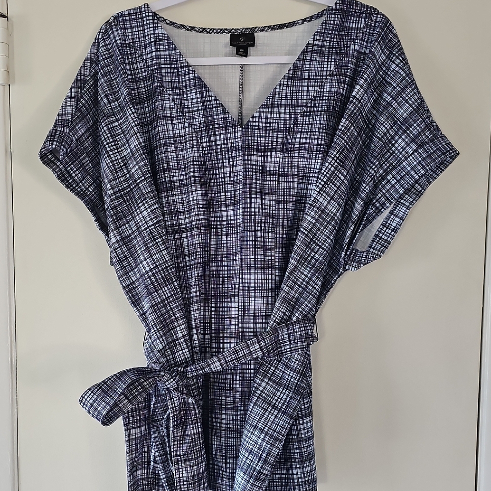Worthington Blue Plaid Blouse